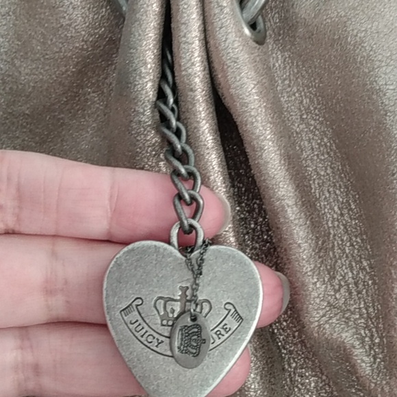 Juciy Couture y2k Vintage Gold Bag Genuine Leather ! Stunning - Picture 7 of 14